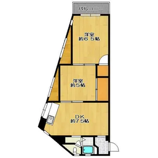 西本マンション【25号室】の間取り