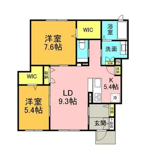 シャーメゾン舞子【101号室】の間取り