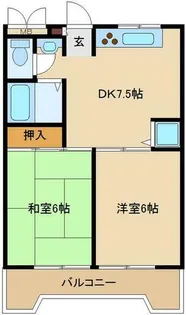 須賀の森シティハイツ【4階】の間取り