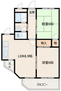 須賀の森シティハイツ【5階】の間取り