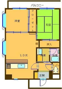 サムディ高宮700【724号室】の間取り