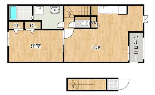 アマルフィⅡ【201号室】の間取り