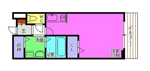 ルーチェ・デル・ソーレ【1階】の間取り