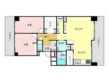 エバーランドシティ新・泉北 4番館【6階】の間取り
