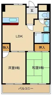 グロリアス北大阪【5階】の間取り