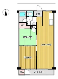 シャトーバロン【5階】の間取り