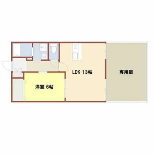 Mcourt B棟【1階】の間取り