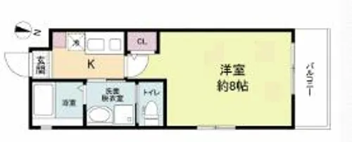 ワコーレヴィータ新伊丹【301号室】の間取り