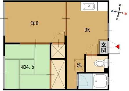 フォーブル行永【103号室】の間取り