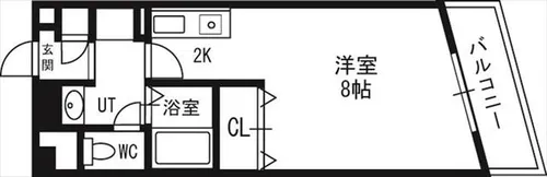 サテラ北34条【511号室】の間取り