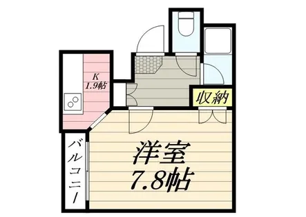 PLAZA IN 東札幌Ⅱ【0103号室】の間取り