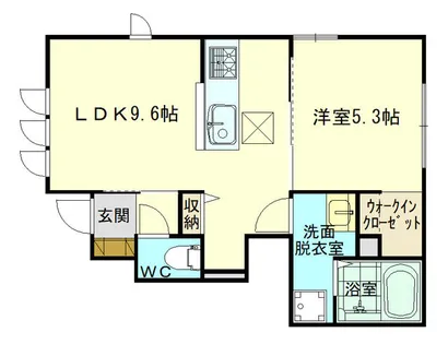 ブライトコート【101号室】の間取り