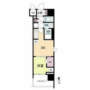 ドゥーエ天満橋(旧ルフォンプログレ天満橋)【0705号室】の間取り