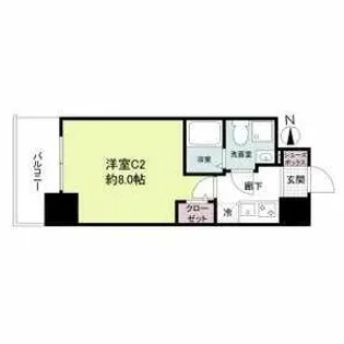 セレニテ北久宝寺【0401号室】の間取り