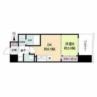 セレニテ北久宝寺【0704号室】の間取り