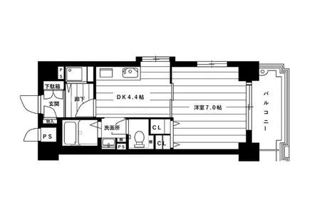グランデール南今里【301号室】の間取り