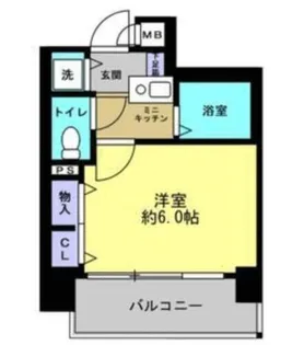プレサンス阿倍野阪南町【7階】の間取り