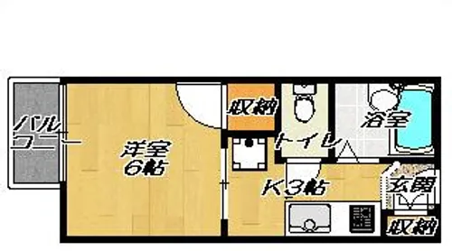 グリーンヴィレッジ【103号室】の間取り