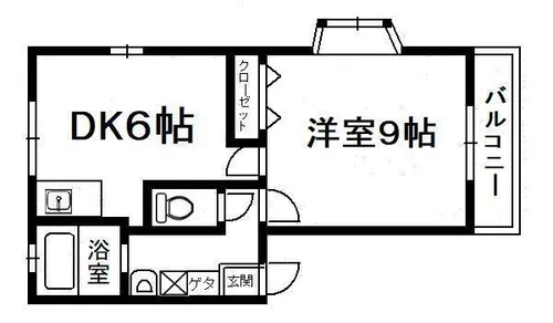 ハーバーハイツⅡ【102号室】の間取り