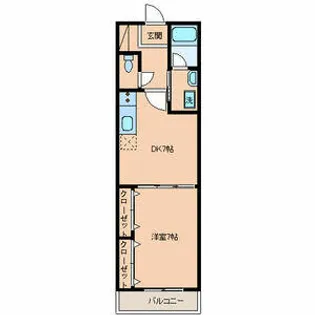 ピュアHATTA【103号室】の間取り