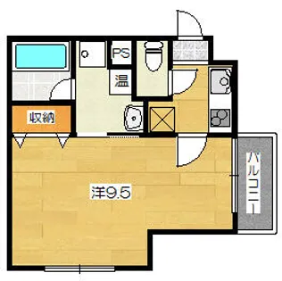 アルト吉田山【1階】の間取り