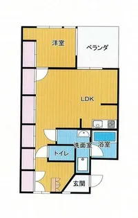 イスズハイツベル芦屋パートⅡ 108【108号室】の間取り