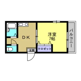 佐野ハイツ【1階】の間取り