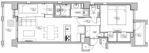 エスペランサ天神南【5階】の間取り