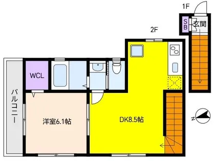 グレイスメゾン【2階】の間取り