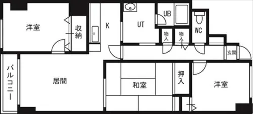 トーワ北7条【8階】の間取り