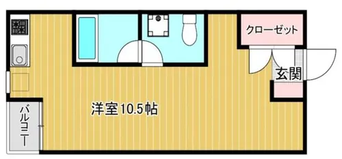 西片江アパートメントB棟【2階】の間取り