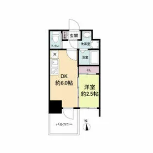 セレニテ天満橋アリア【0902号室】の間取り