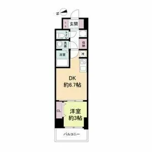 スペーシア日本橋東【0202号室】の間取り