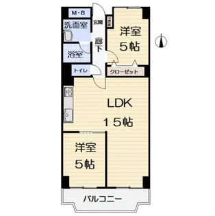 日興千里台スカイタウンC棟【6階】の間取り