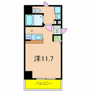 パウゼドーム前【9階】の間取り