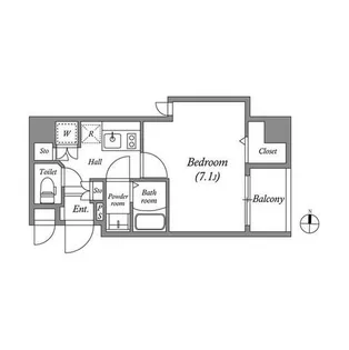 アドバンス京都デタンデュ【5階】の間取り