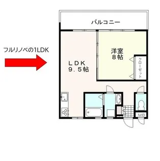 日生花隈コーポラス(分譲賃貸)【2階】の間取り