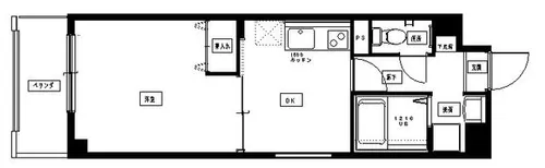 ナカノハイツパート6【1階】の間取り