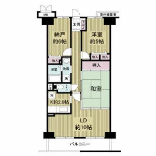 アディーレ八尾【0303号室】の間取り