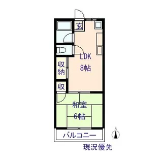 上野ハイツ【1階】の間取り