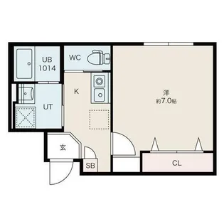 ALEGRIA武庫之荘【203号室】の間取り