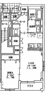 エスポワール【101号室】の間取り