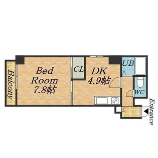 エンドレス三井平和通Ⅰ【0808号室】の間取り