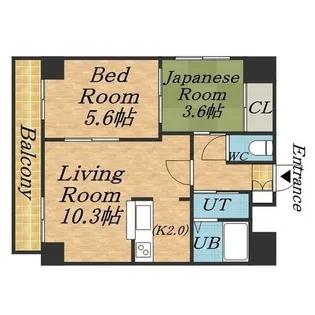 エンドレス三井平和通Ⅰ【0302号室】の間取り