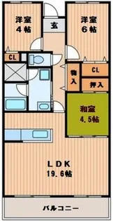 寝屋川サンハイツA棟【7階】の間取り