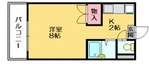 PLEAST原町【303号室】の間取り