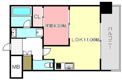 プレジオ荒本新町【6階】の間取り