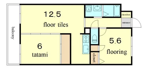 ピュア太宰府【302号室】の間取り