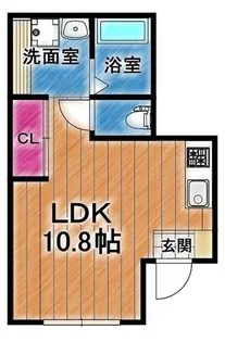 East town弐番館【102号室】の間取り
