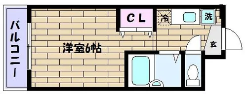 スペラーレ御影【3階】の間取り